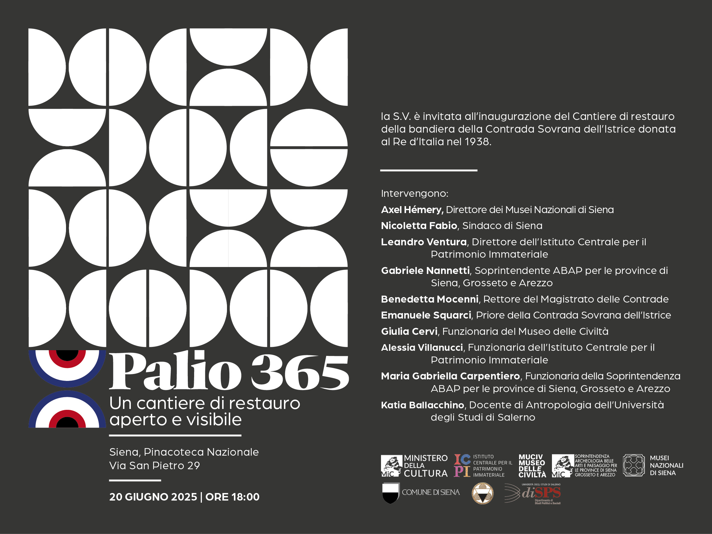 Restauro partecipato della bandiera della Contrada Sovrana dell’Istrice: un cantiere aperto